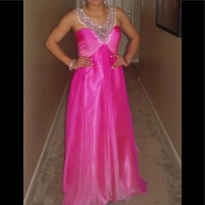Sherri Hill ombré pink dress